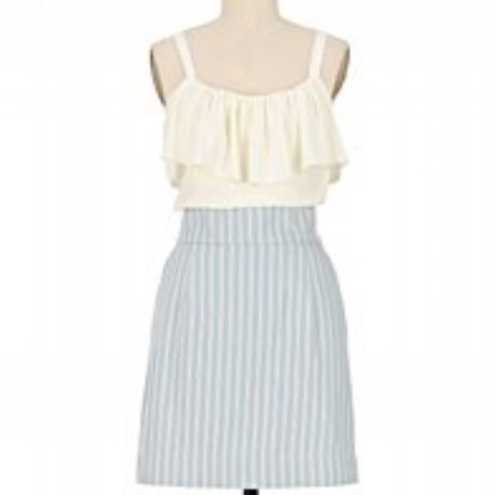 Sunner Blue and Cream Anthropologie Dress - size 6